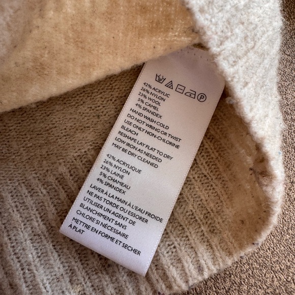 Cooperative Cream Cropped Crewneck Sweater - Picture 4 of 9